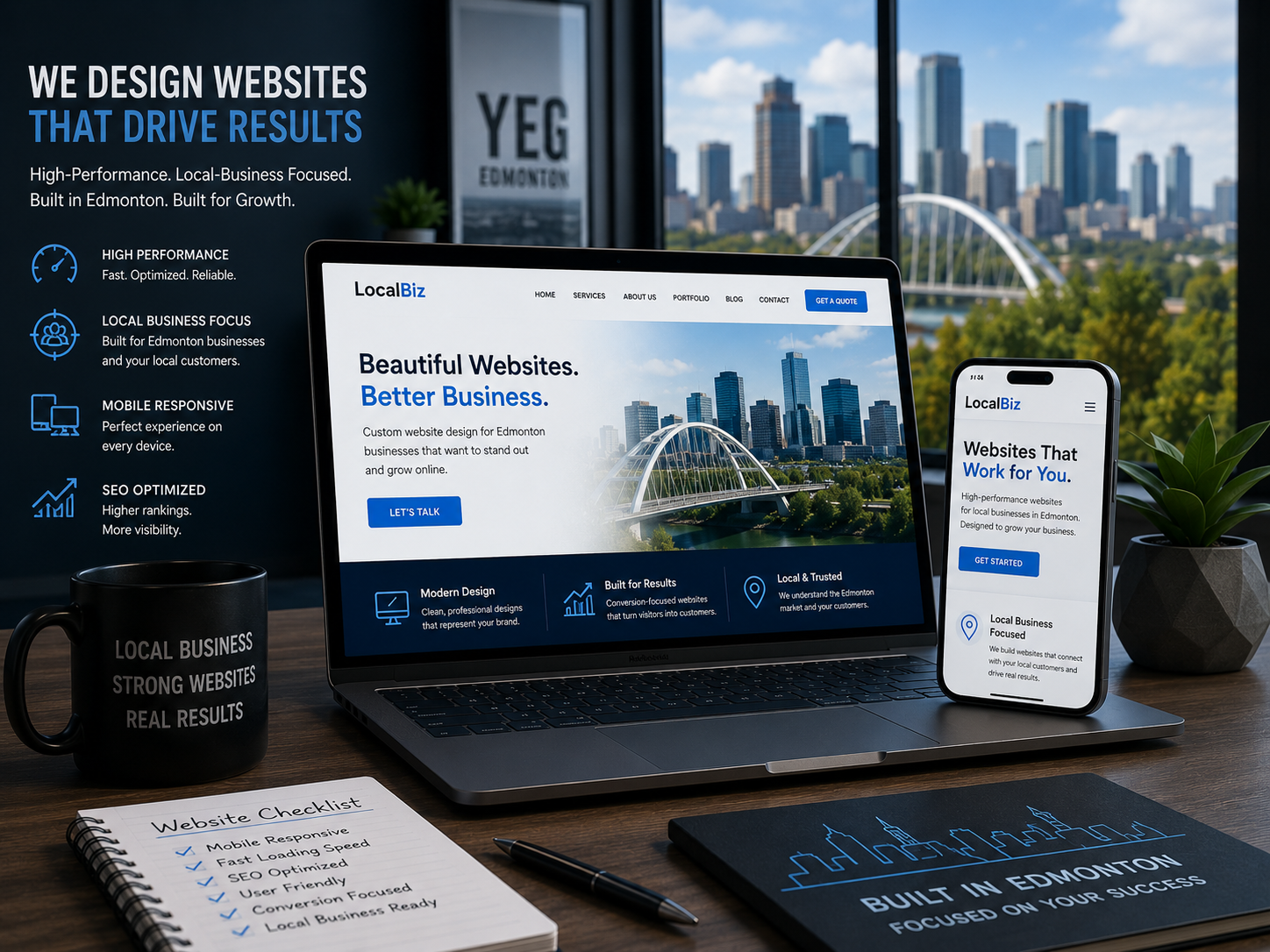 Website Design Edmonton: High-Performance, Local-Business Focused