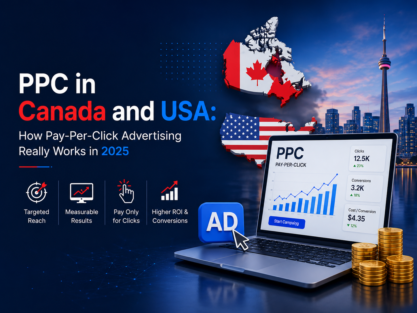 PPC in Canada and USA: How Pay-Per-Click Advertising Really Works in 2025