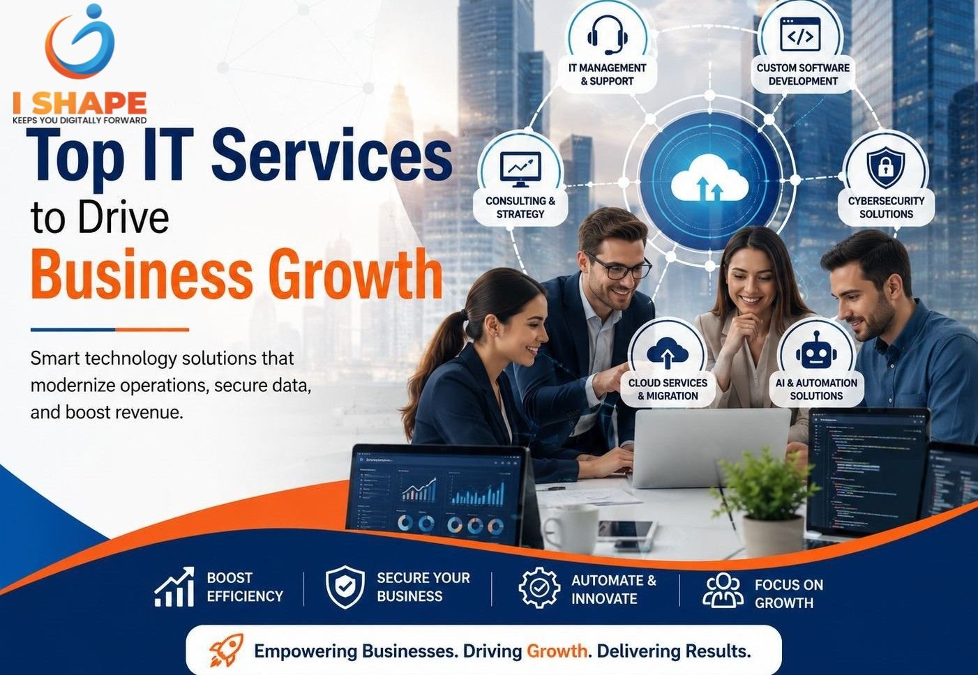Top IT Services for Business Growth by Ishape Tech
